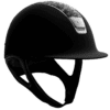 Samshield Reithelm Shadowmatt Crystal Fabric Crystal Black Dressage